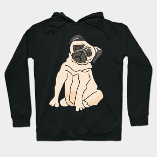 Pug artwork Hoodie